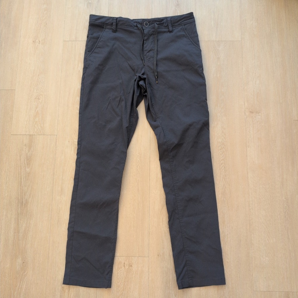 686 Everywhere Slim Fit Technical Pants Charcoal Grey Mens W32 Drawstring
